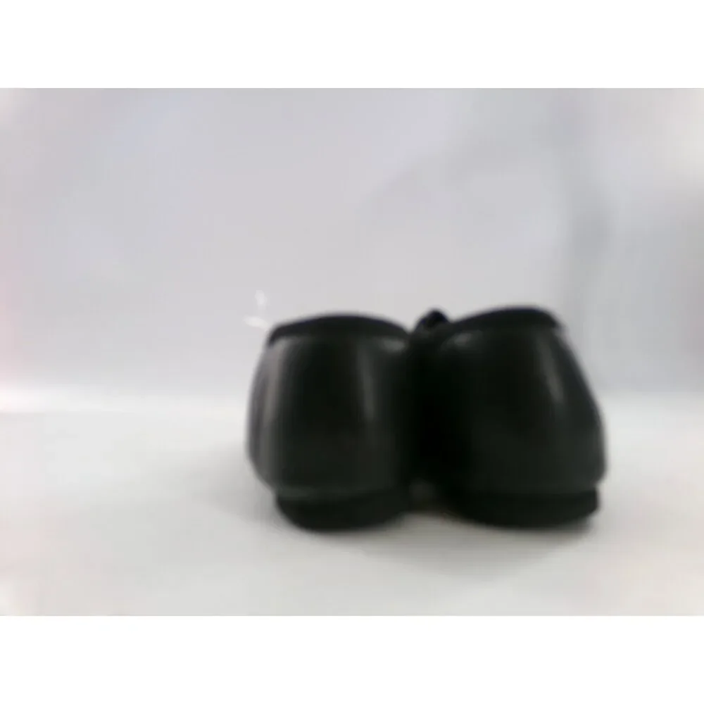 Pre-Owned Dance Jazz Shoes DanzNMotion Child 1M Leather Pull On Split Sole